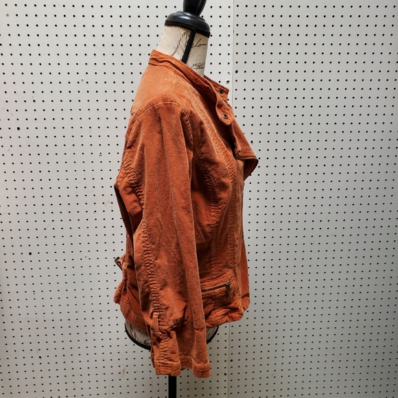 LAL Live A Little Corduroy Moto Jacket XL - Picture 3 of 8